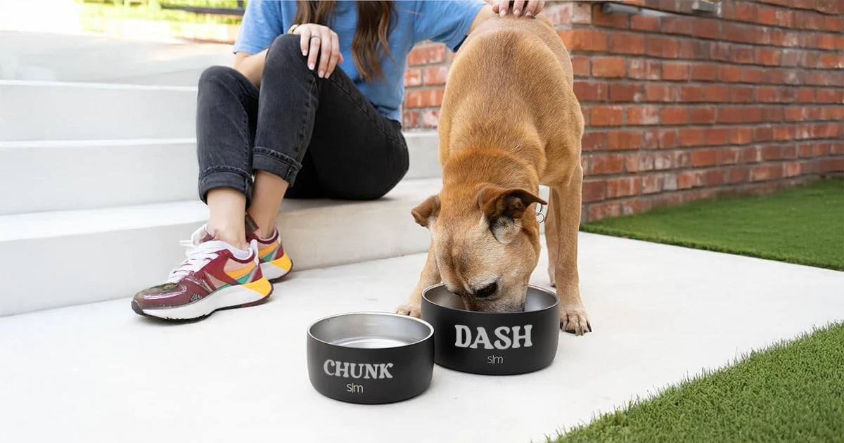 Personalized dog and cat bowl with pets name