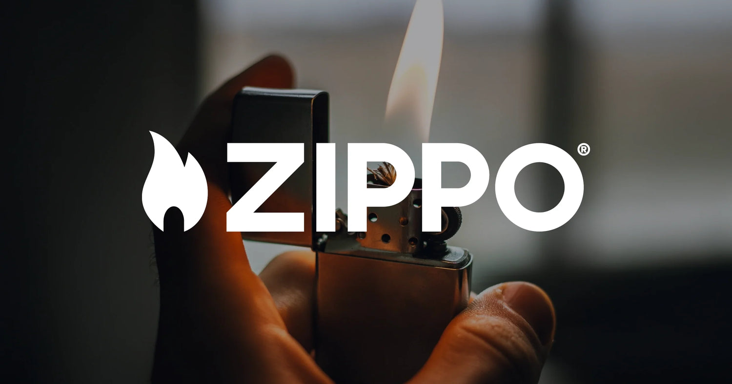 Etched zippo lighter in brushed chrome