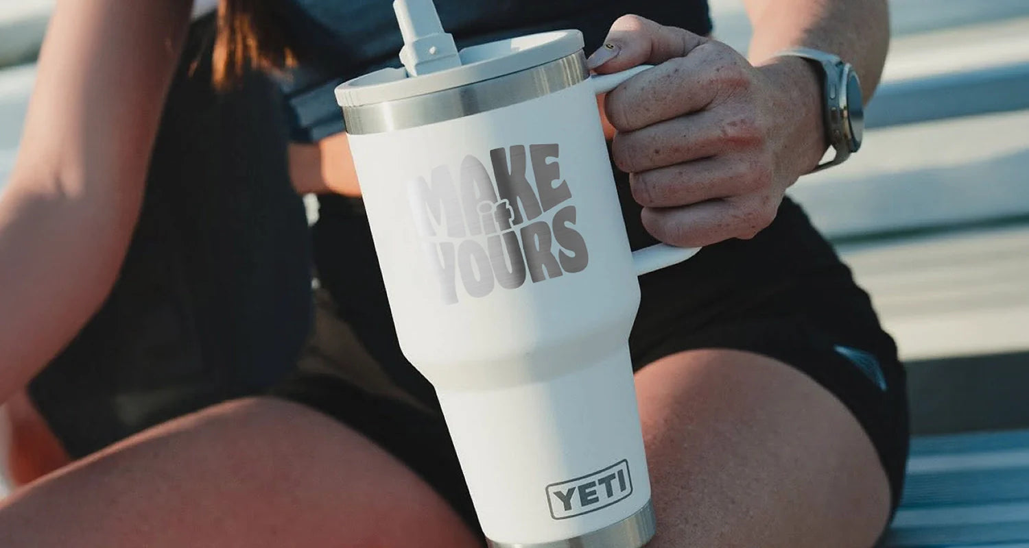 custom engraved yeti rambler straw tumbler
