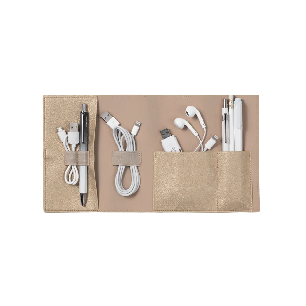 Bookaroo Tech-Tidy Carry Case in Gold