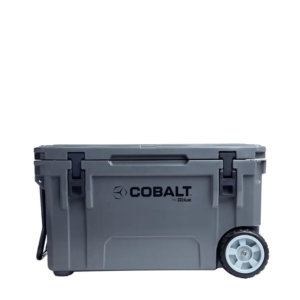 Blue Cooler 5 day 55 quart cooler with wheels in Grey