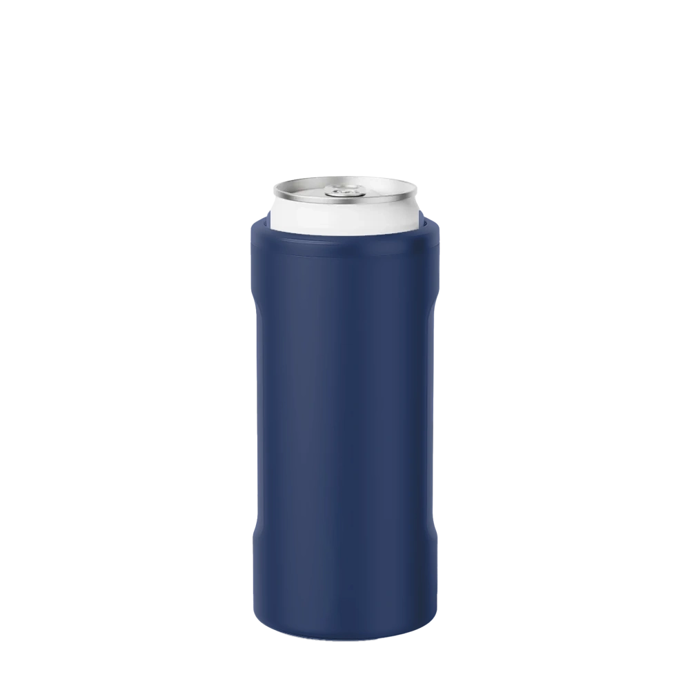 Back customization side of the BruMate Hopsulator Slim in Matte Navy