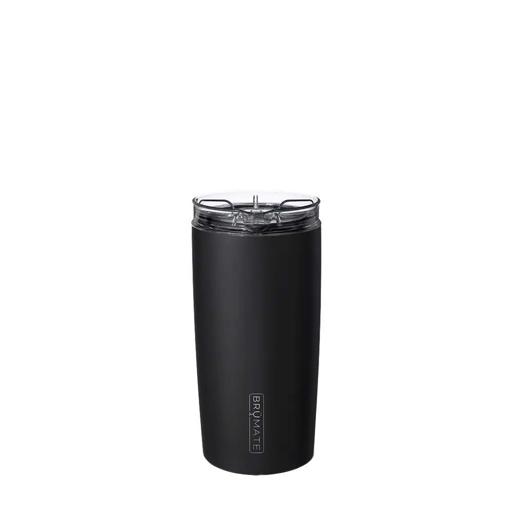 Back customization side of the BruMate Togosa Bottle Chiller & Pitcher in Matte Black
