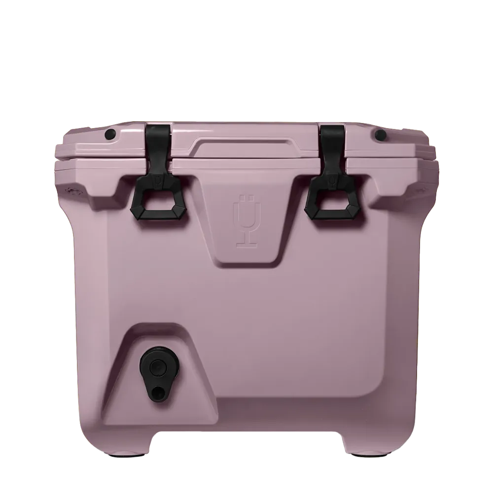 Front customization side of the BruMate BrüTank 35 qt in Lilac Dusk