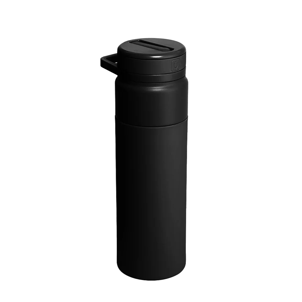 Front customization side of the Brumate Rotera 25 oz in Matte Black