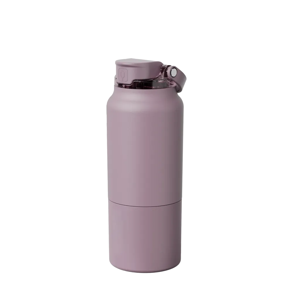 Front customization side of the BruMate Rise Bottle 35 oz in Rose Taupe