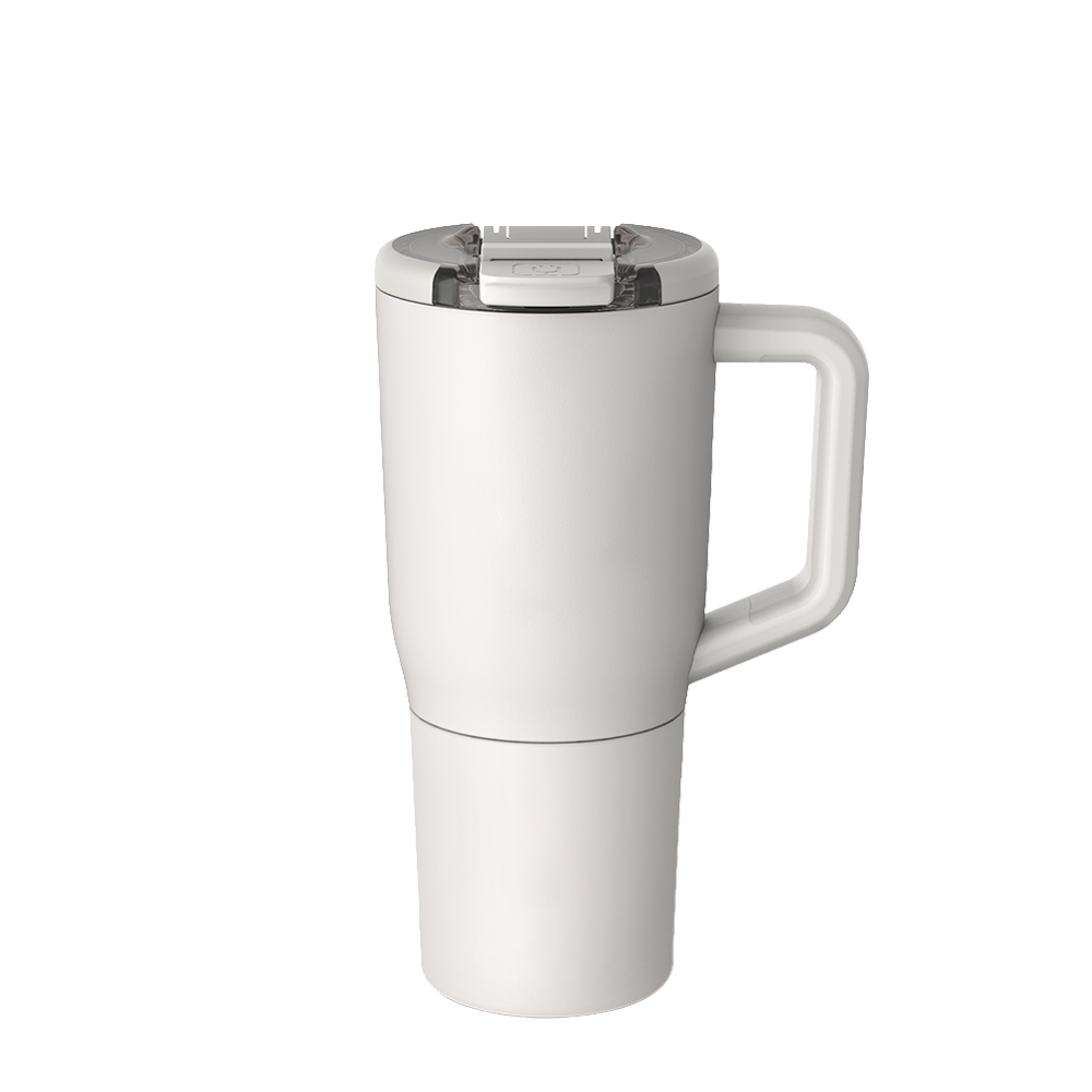 Front customization side of the BruMate Müv Mug 25 oz in Dune
