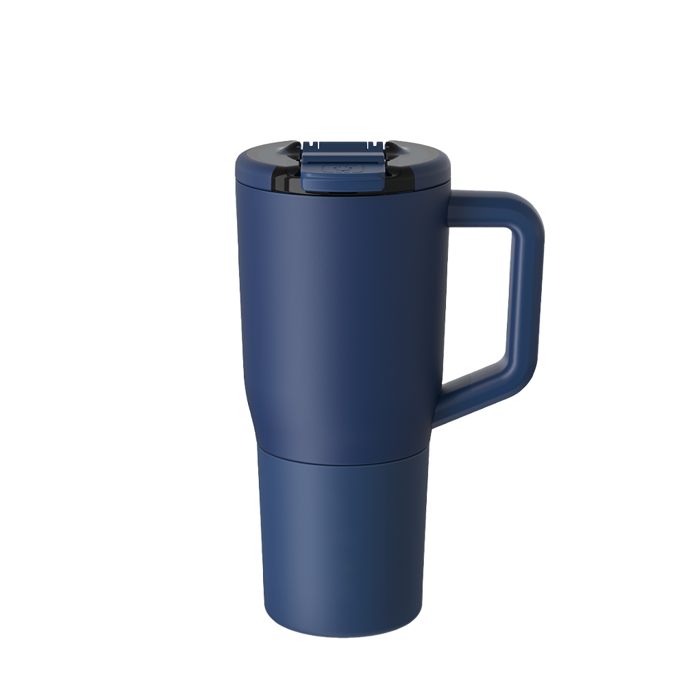 Front customization side of the BruMate Müv Mug 25 oz in Matte Navy