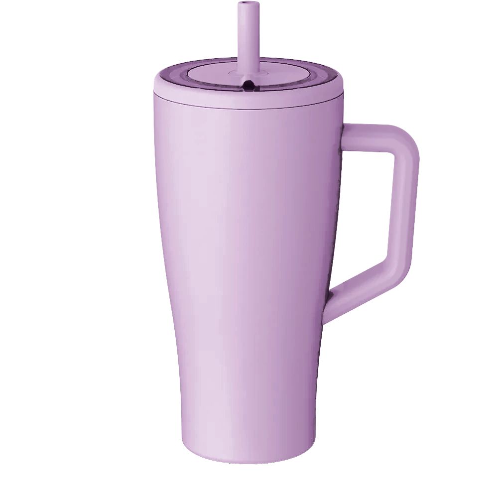 Front customization side of the BruMate Era Flip 30 oz in Lavender