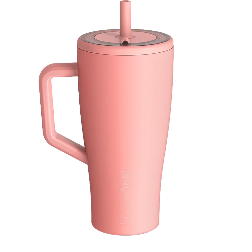 Back customization side of the BruMate Era Flip 30 oz in Guava