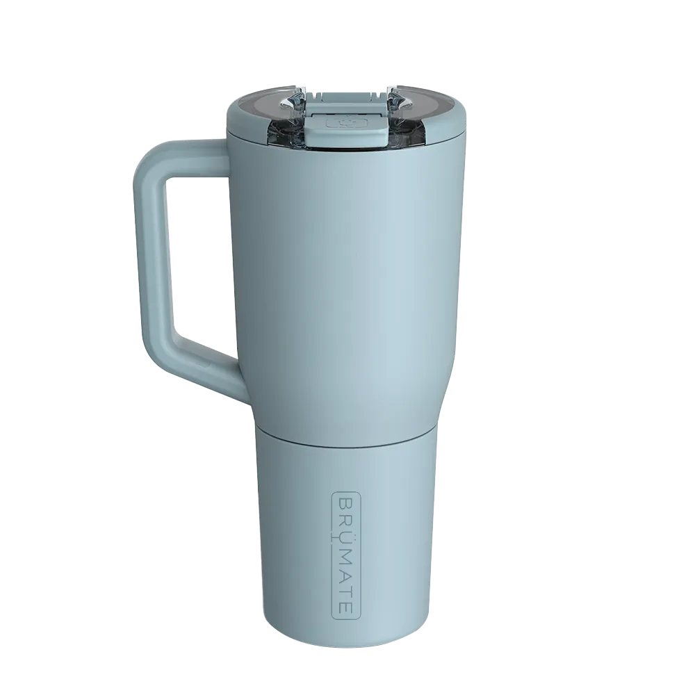 Back customization side of the BruMate Müv Mug 35 oz in Mist