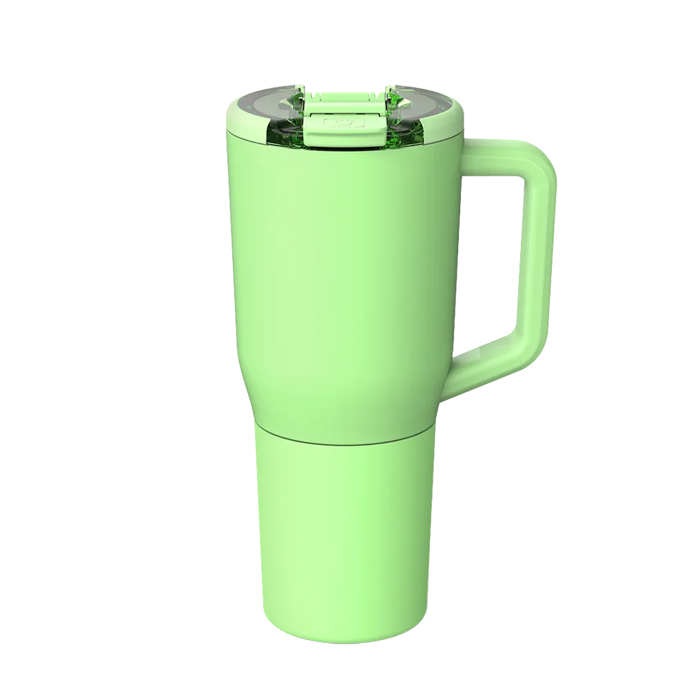 Front customization side of the BruMate Müv Mug 35 oz in Kiwi