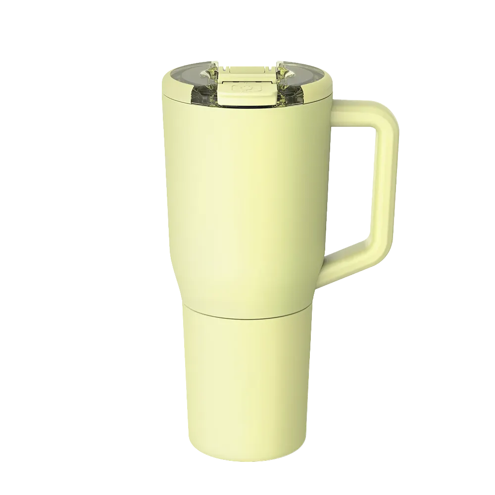Front customization side of the BruMate Müv Mug 35 oz in Prickly Pear