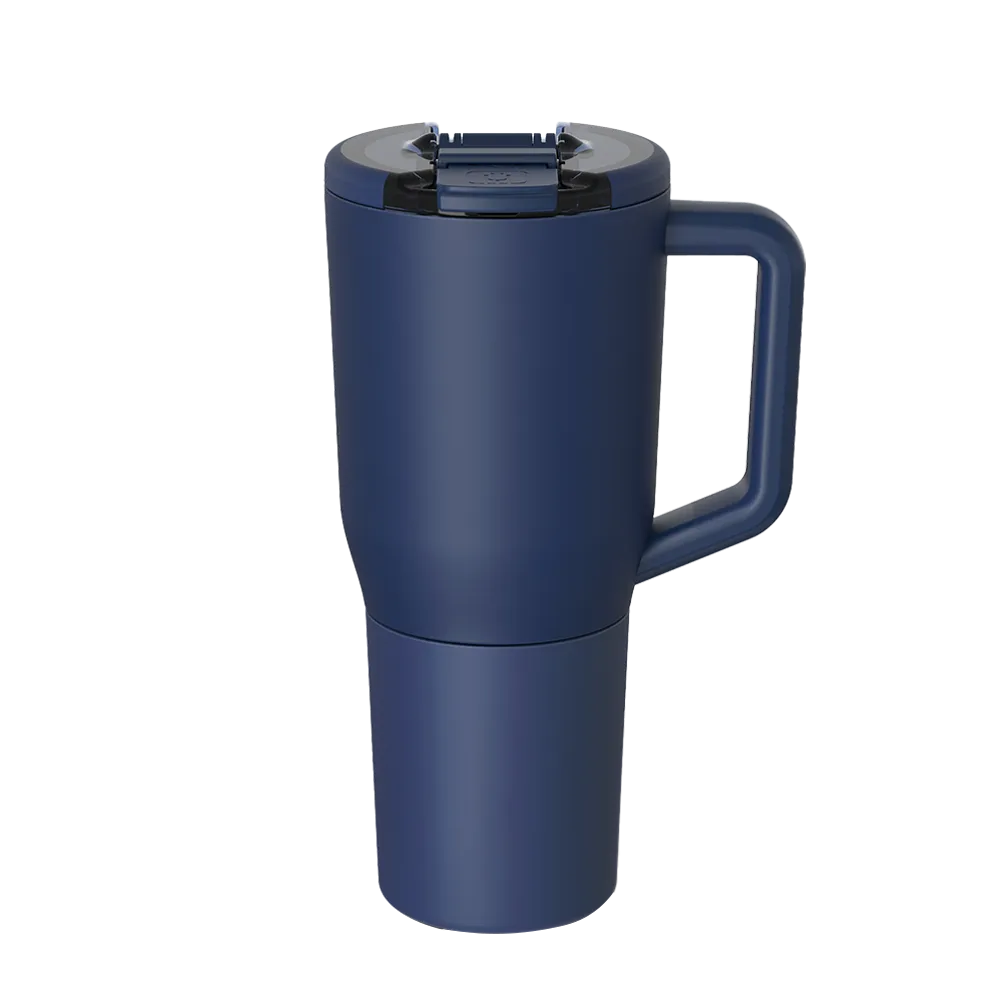 Front customization side of the BruMate Müv Mug 35 oz in Navy