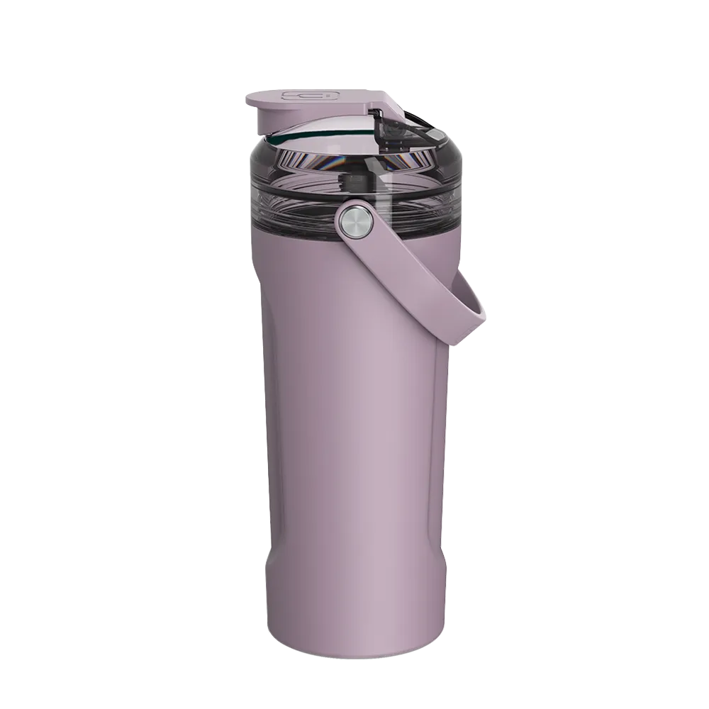 Front customization side of the BruMate MultiShaker 25 oz in Lilac Dusk