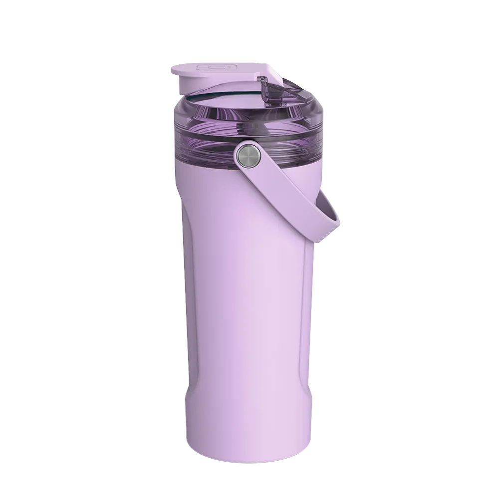 Front customization side of the BruMate MultiShaker 25 oz in Lavender
