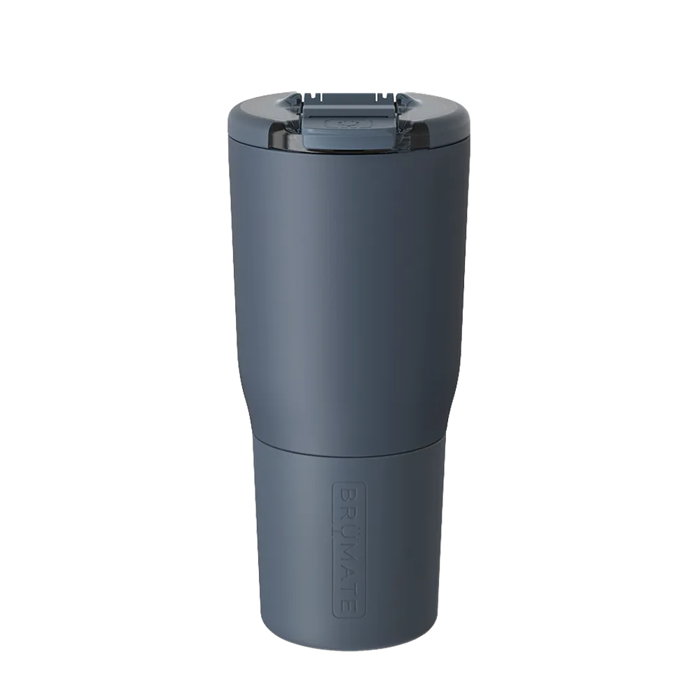 Back customization side of the BruMate Nav Tumbler 25 oz in Nightfall