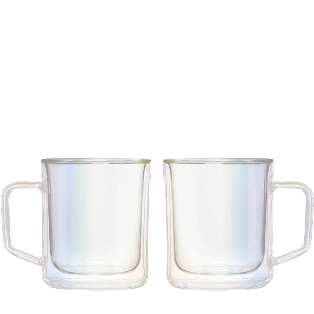 Corkcicle Glass Mugs in prism