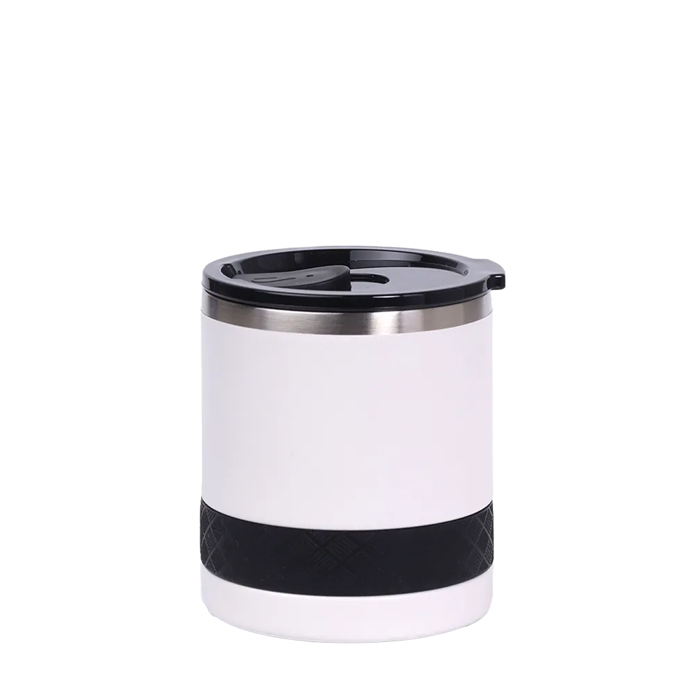 Elemental Recess Lowball Tumbler 10 oz White