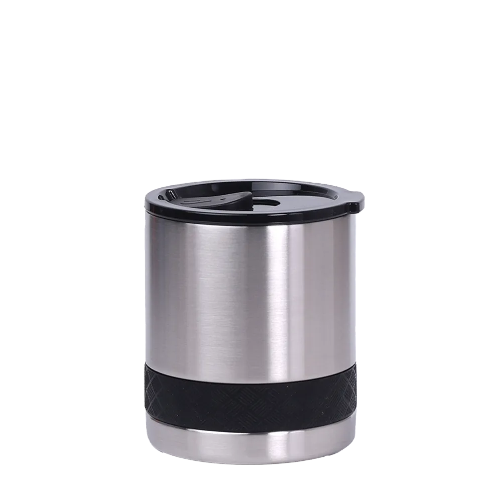 Elemental Recess Lowball Tumbler 10 oz Brushed Steel