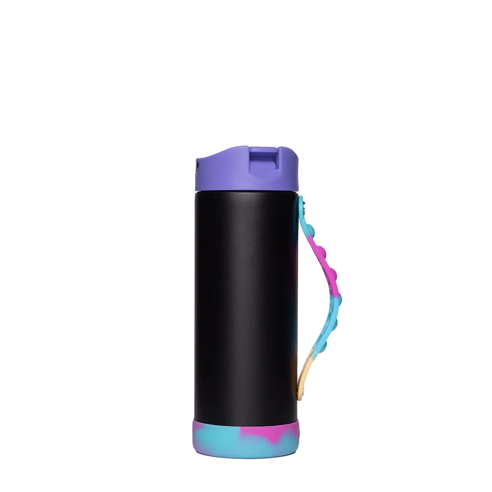 Elemental Iconic Pop Fidget Bottle 14 oz Black Tie Dye