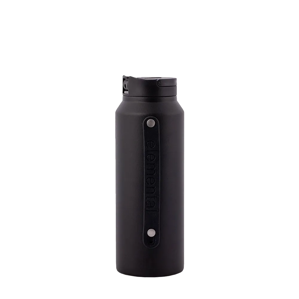 Elemental Iconic Sport Bottle 32 oz Black