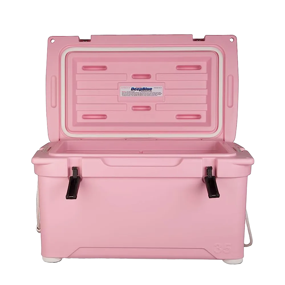 Customized Engel 35 High Performance Hard Cooler and Ice Box opened