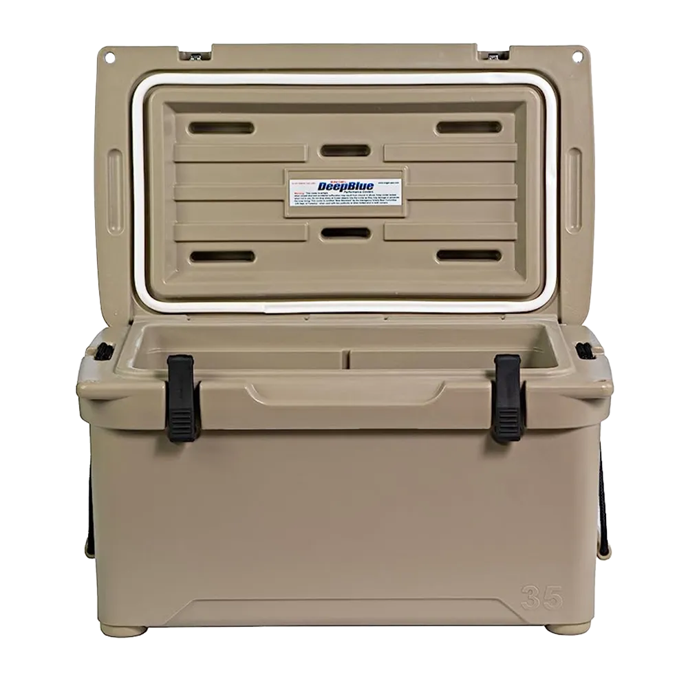Customized Engel 35 High Performance Hard Cooler and Ice Box opened
