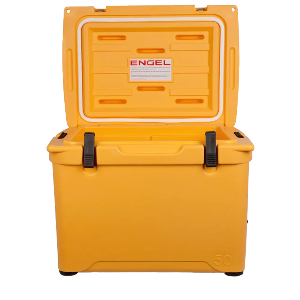 Customized Engel 50 High Performance Hard Cooler and Ice Box open