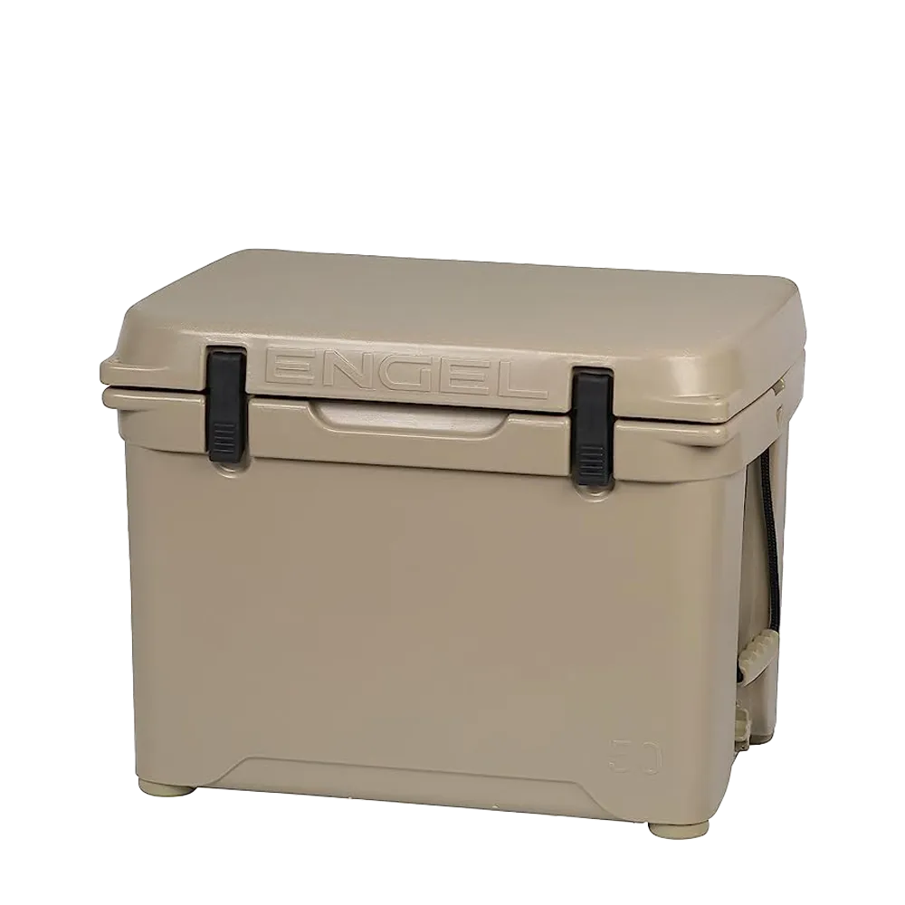 Customized Engel 50 High Performance Hard Cooler and Ice Box side angle