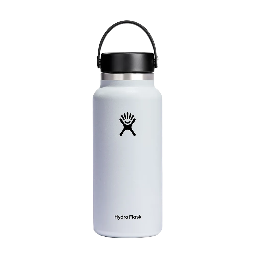Hydro Flask Wide Mouth Bottle 32 oz White
