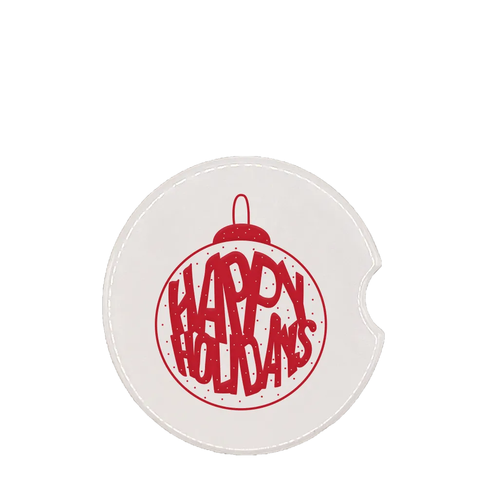 Happy Holidays Car Coaster