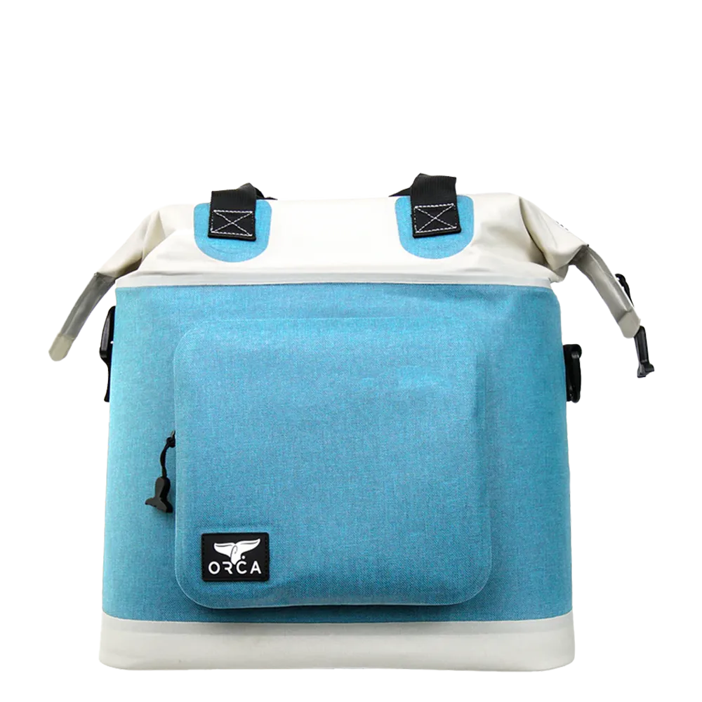 Customized Walker Tote Soft Cooler Coolers from ORCA in capri blue