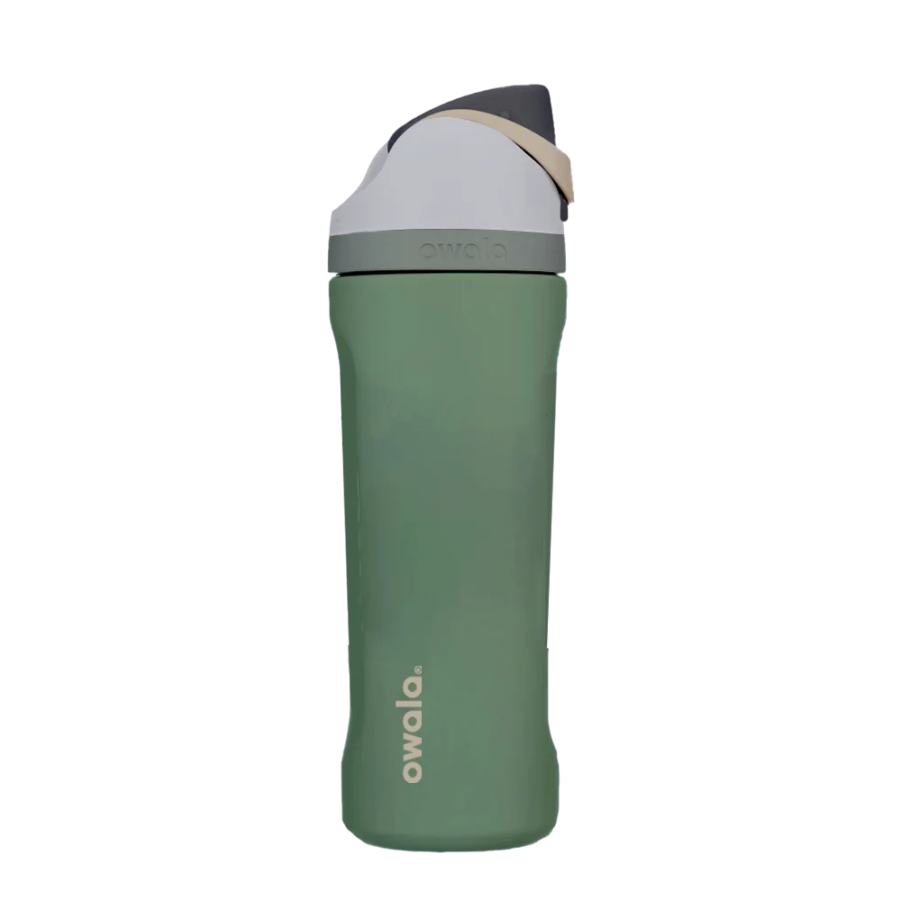 Front customization side of the Owala Freesip 24 oz in Green House