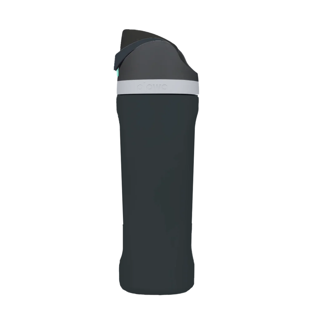 Front customization side of the Owala Freesip 24 oz in Foggy Tide
