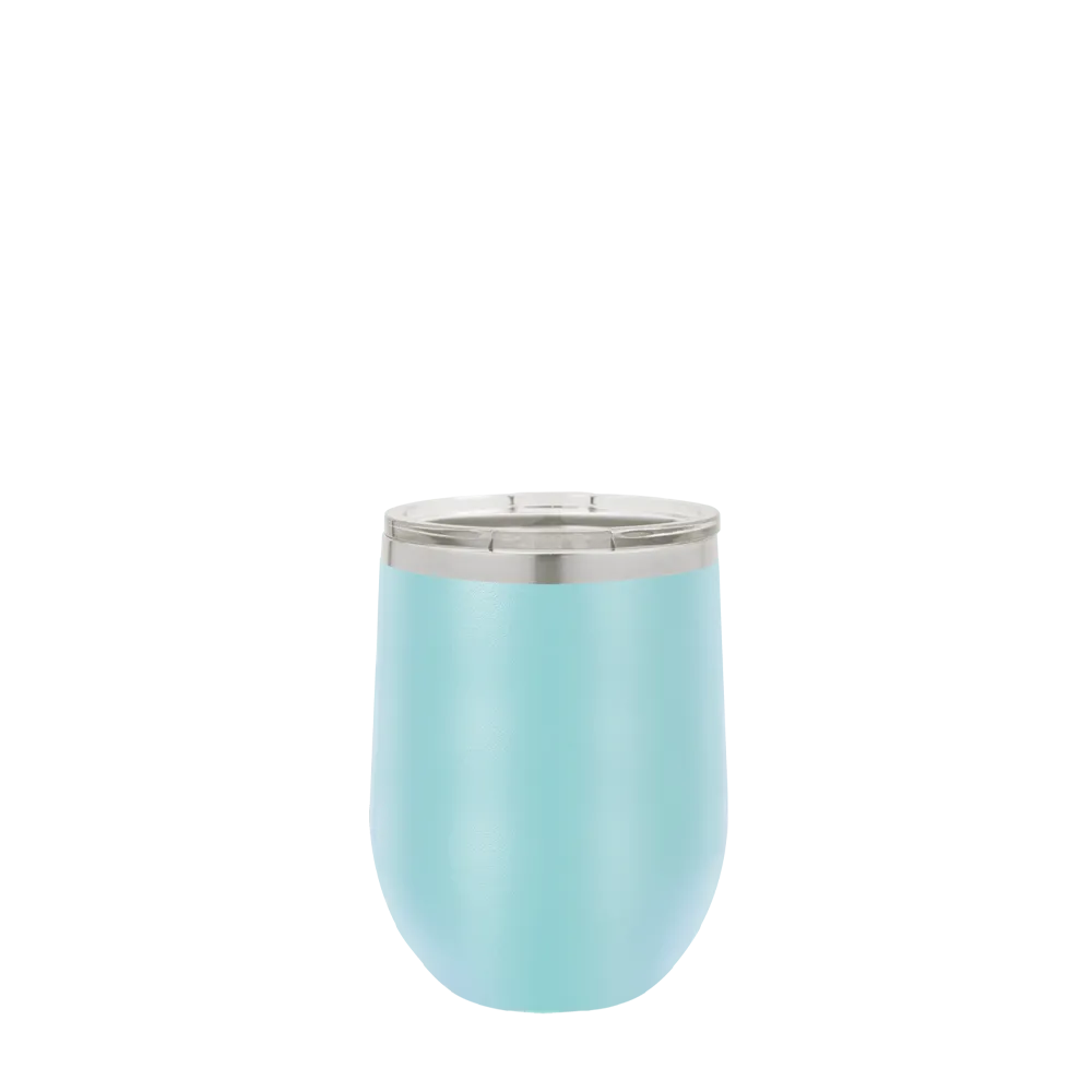 Polar Camel Stemless Wine Tumbler 12 oz Light Blue