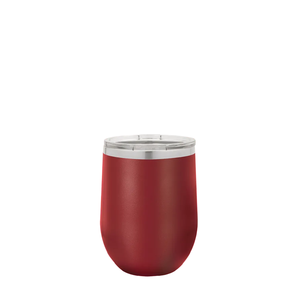 Polar Camel Stemless Wine Tumbler 12 oz Maroon