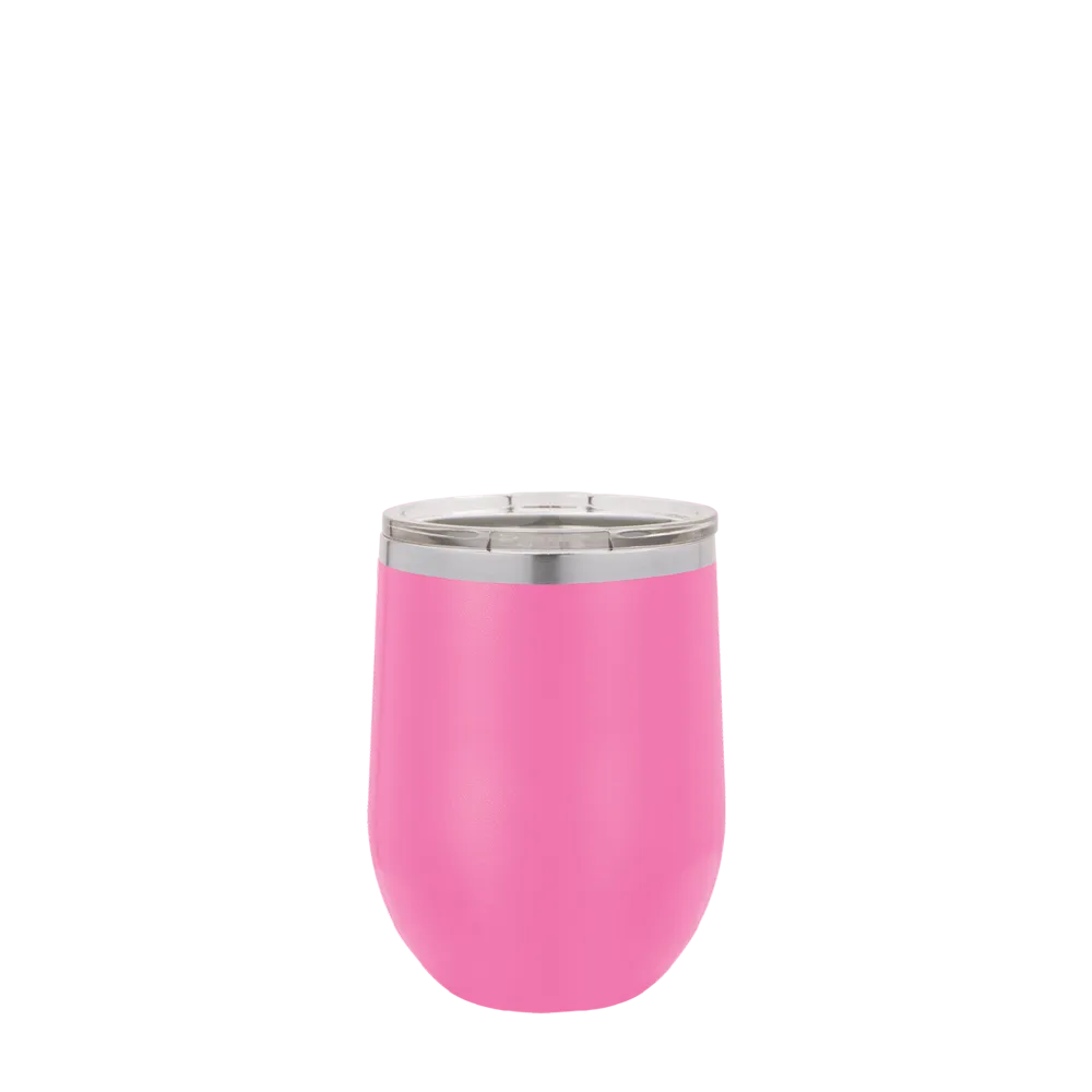 Polar Camel Stemless Wine Tumbler 12 oz Pink