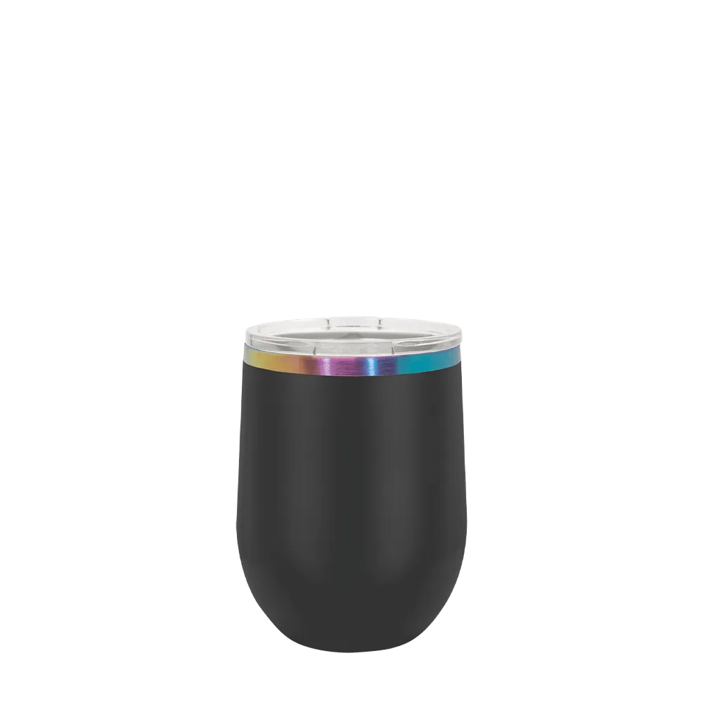 Polar Camel 12 oz Ion Plated Wine with Winter Design Snowflake Tumbler