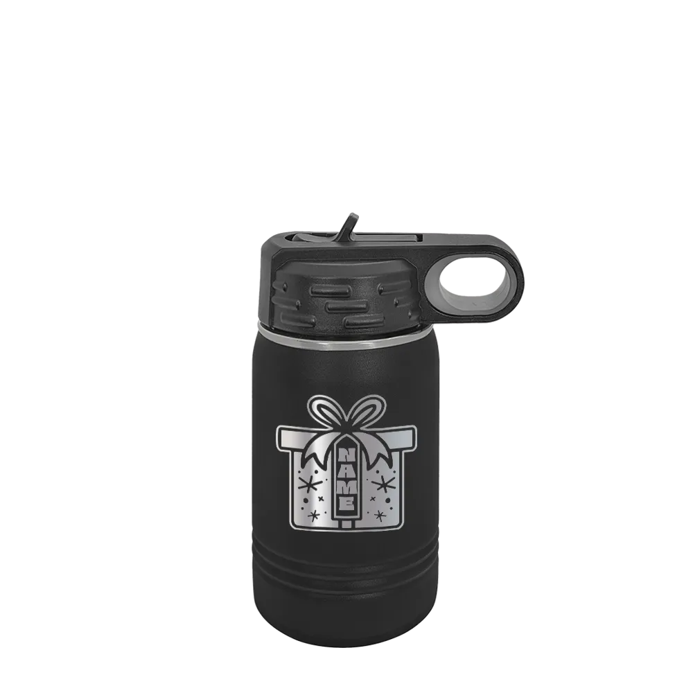 Polar Camel 12 oz Water Bottle with Winter Design Wrapped with Love