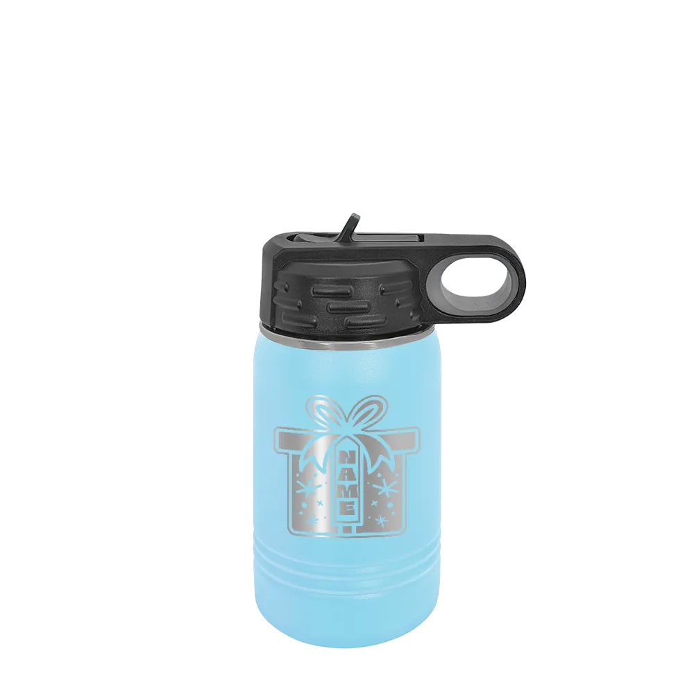 Polar Camel 12 oz Water Bottle with Winter Design Wrapped with Love