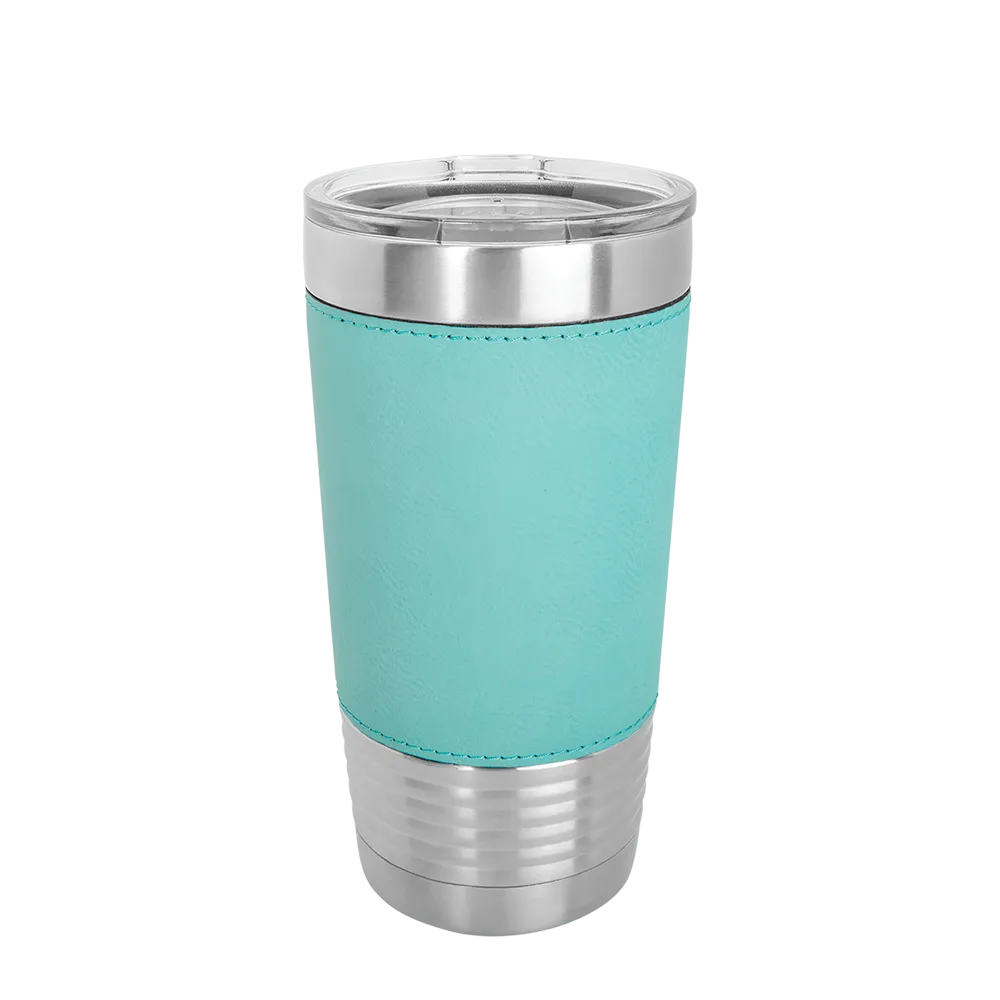 Polar Camel Leatherette Tumbler 20 oz Stainless Steel Teal
