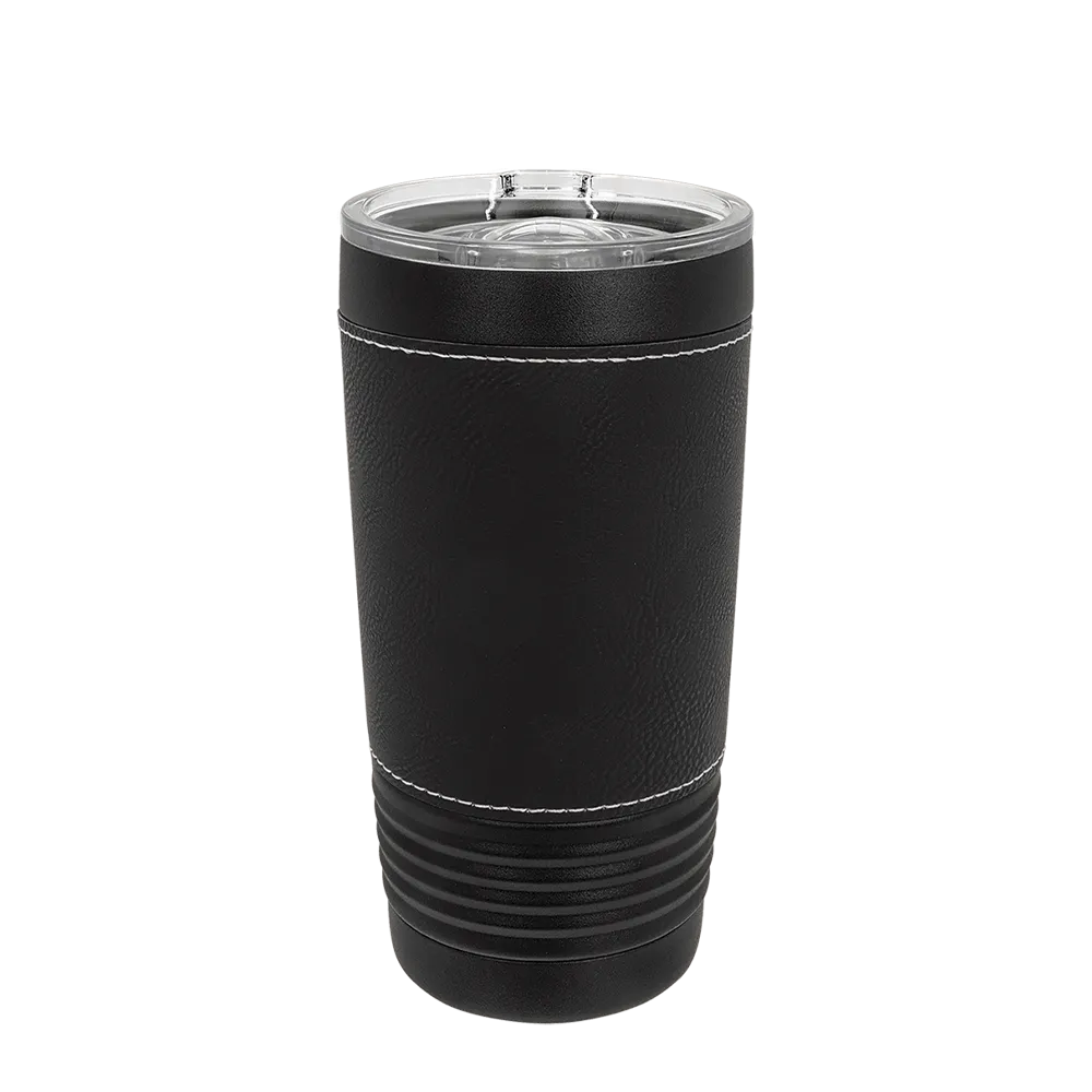 Polar Camel Leatherette and Black Tumbler 20 oz Black