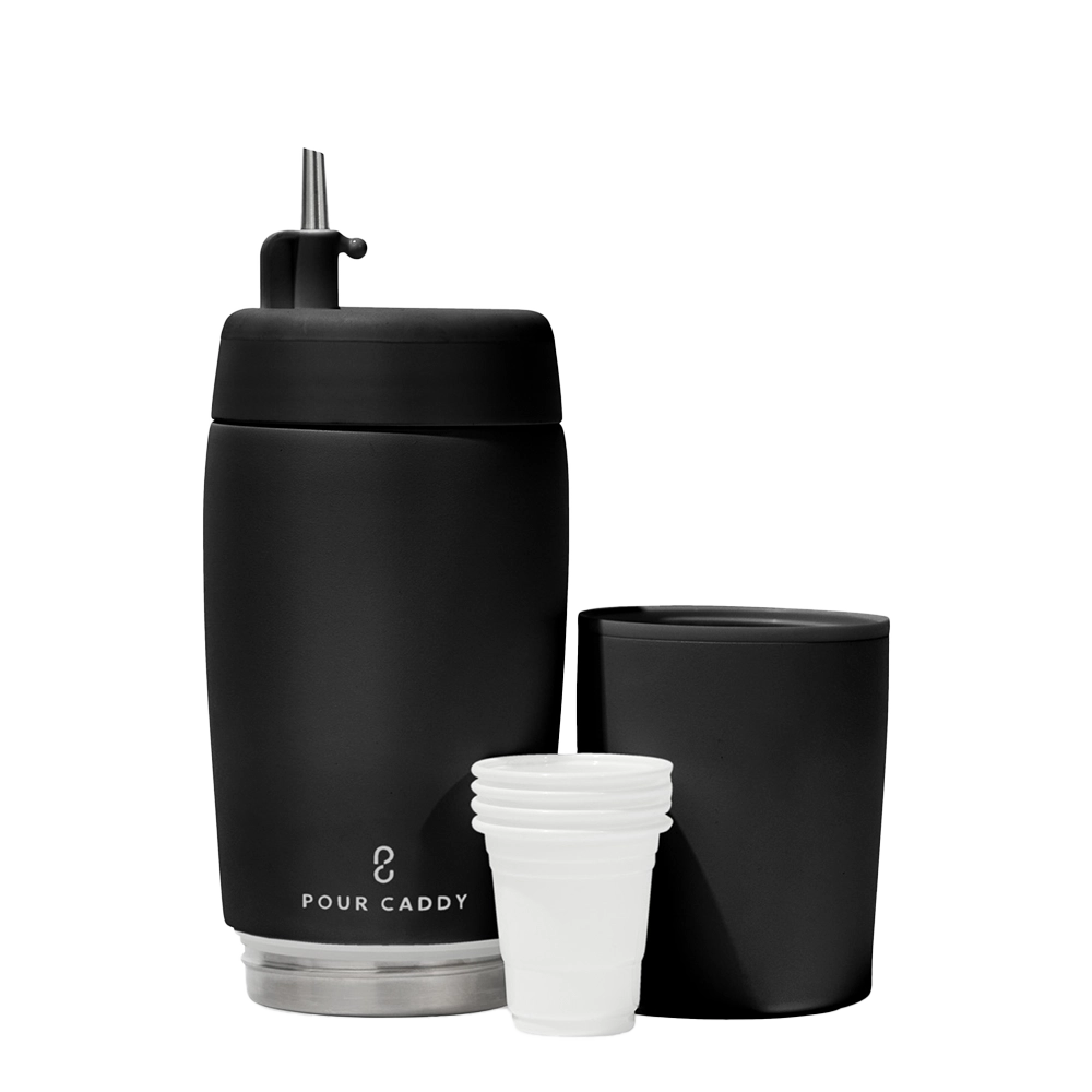Pour Caddy Stainless Flask Set
