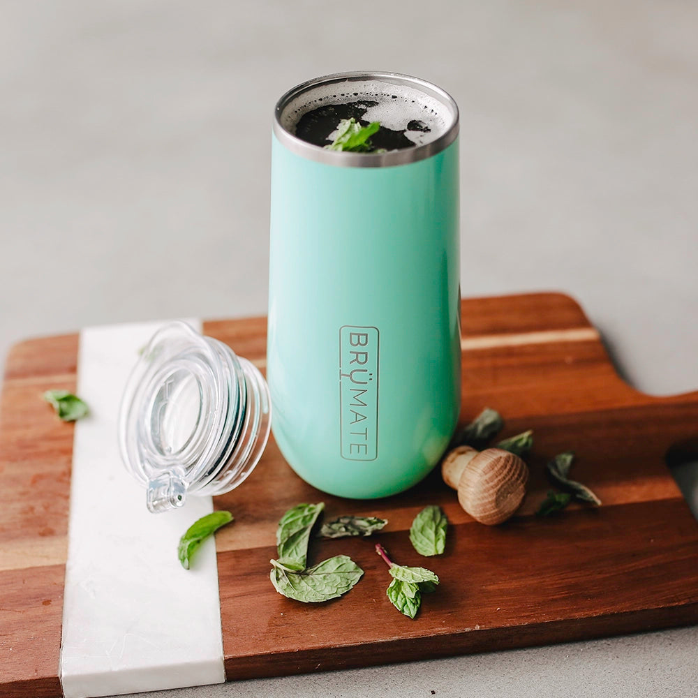 12 oz fluted champagned insulated tumbler