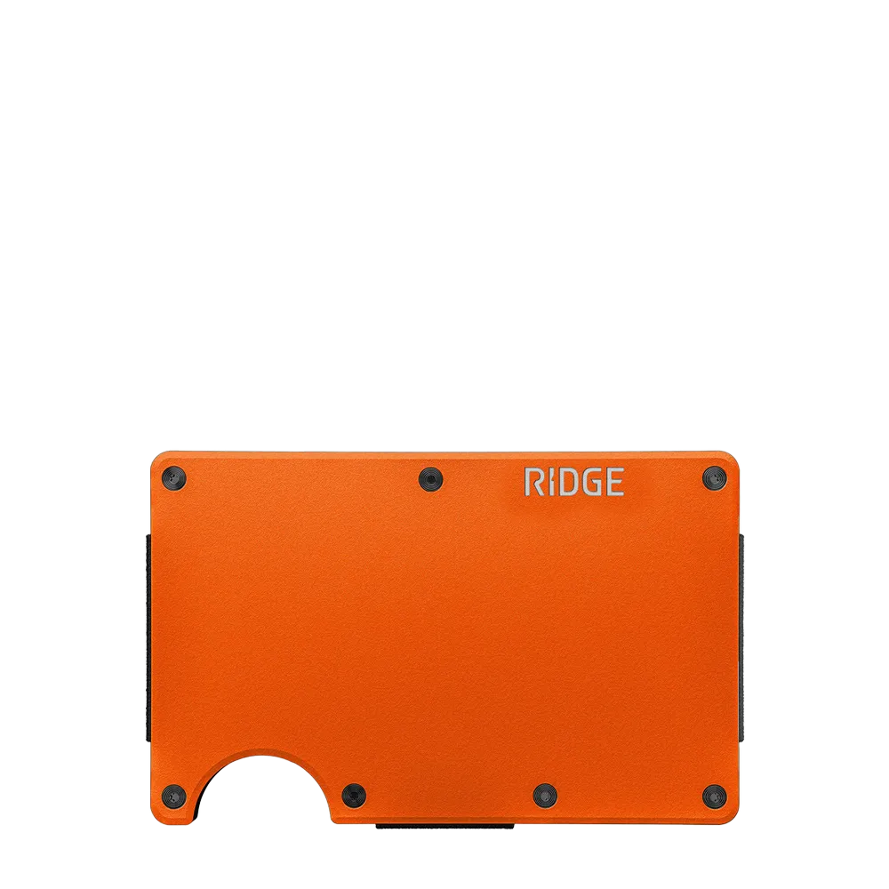 Ridge Aluminum Wallet with Cash Strap