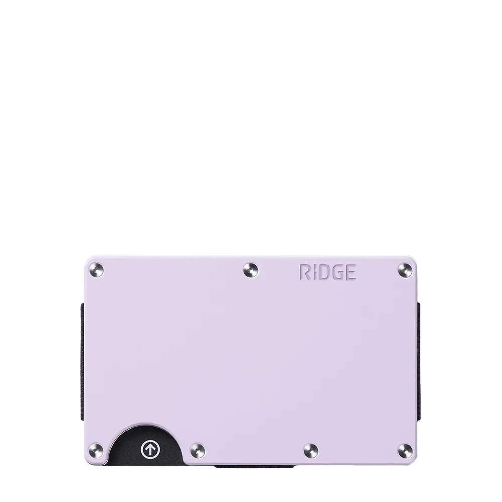 Ridge Aluminum Wallet with Cash Strap back view