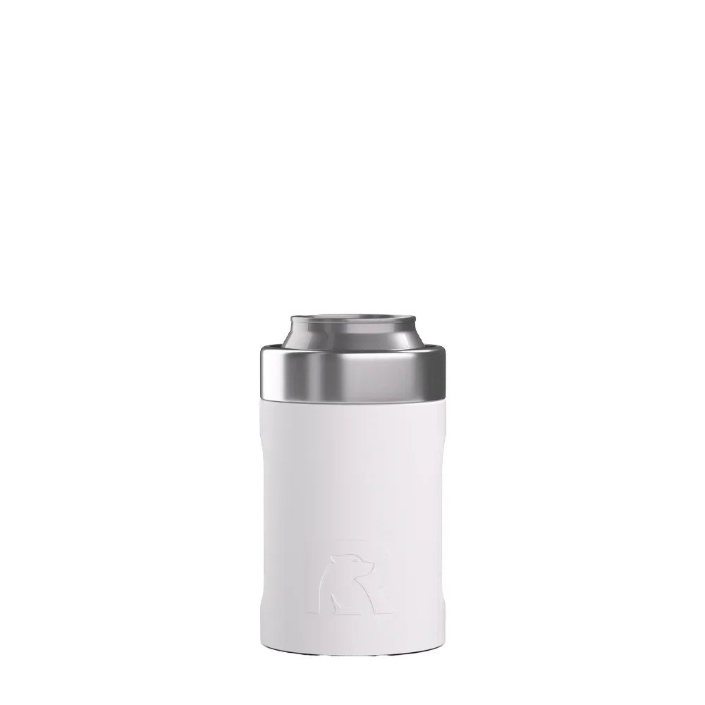 Front customization side of the RTIC Ultimate Can Cooler 12 oz in White