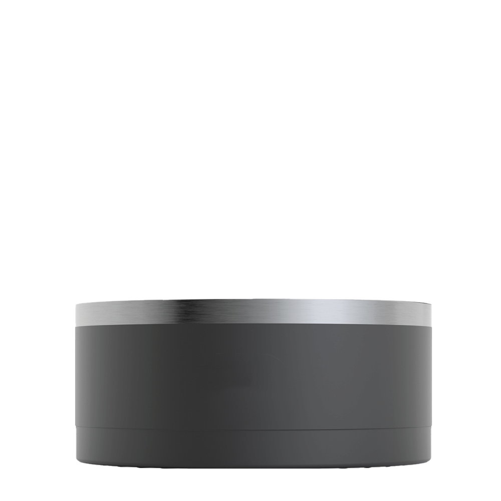 Front customization side of the RTIC 3-in-1 Dog Bowl Large in Black