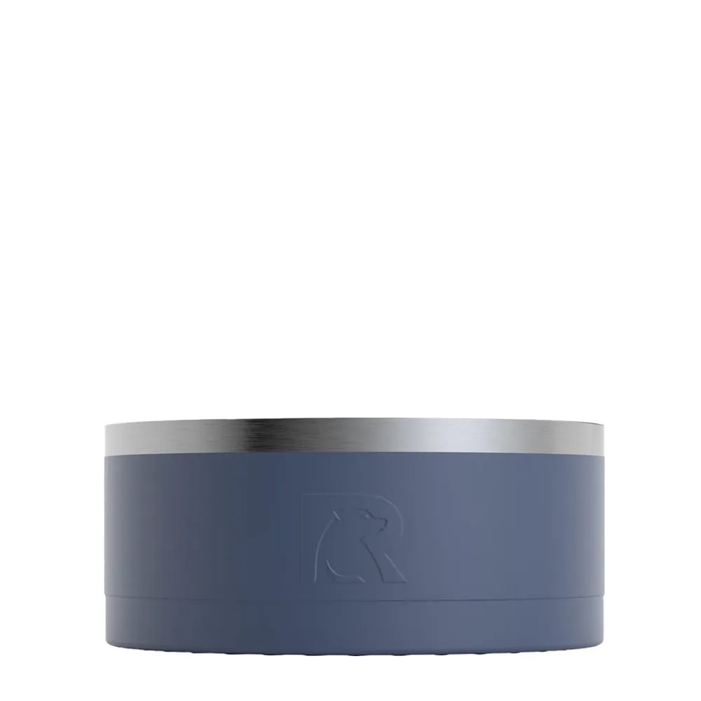 Back customization side of the RTIC 3-in-1 Dog Bowl Large in Navy